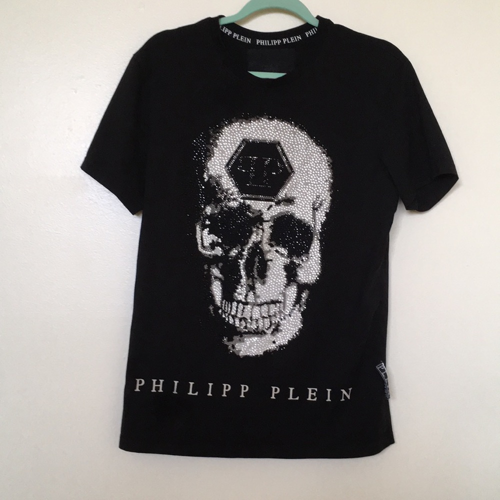 Phillip Plein rhinestone skull t-shirt, XL